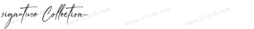 signature Collection字体转换